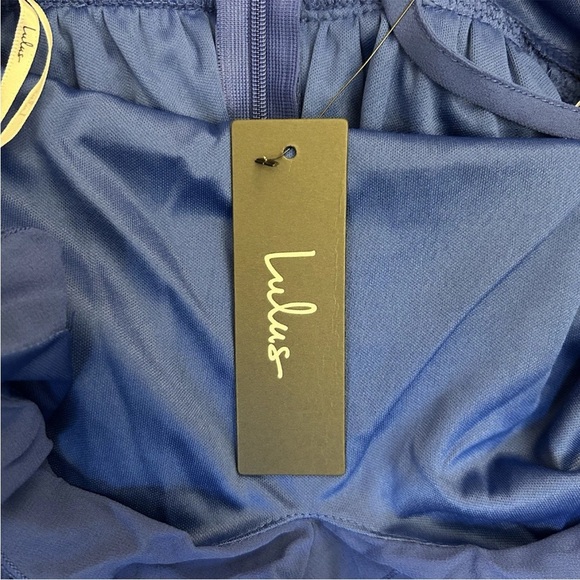 Lulu's Blue Ruffle Midi Dress - Picture 15 of 16